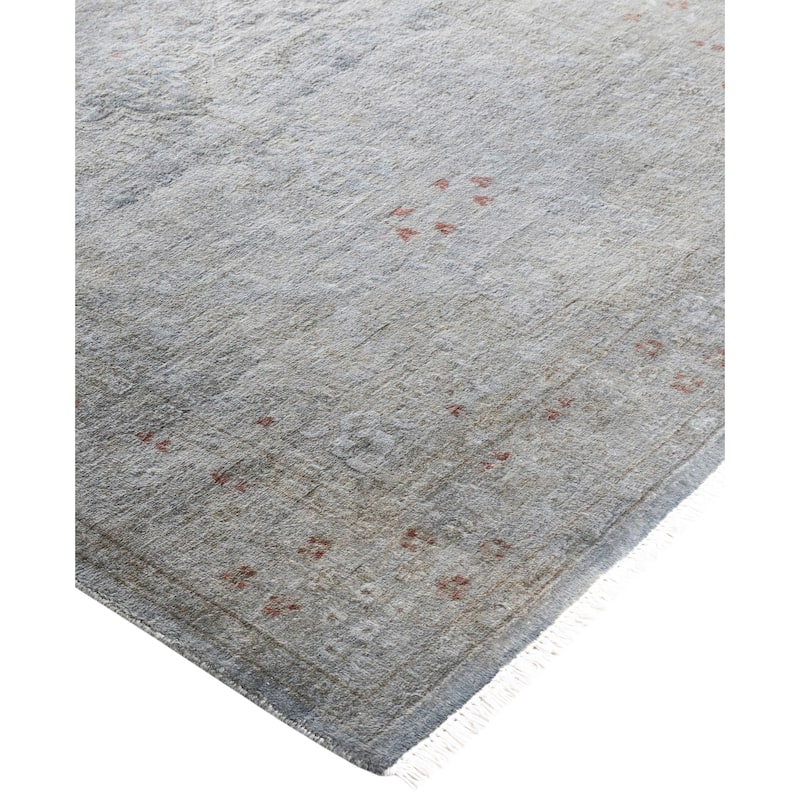 Overdyed One-of-a-Kind Hand-Knotted Area Rug - Gray - 3' 1" x 5' 1"