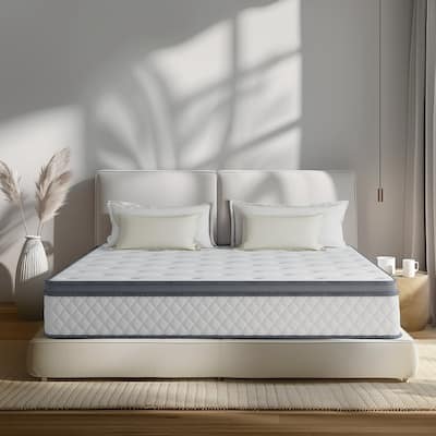 SweDrea 10 in. Firm Hybrid Memory Foam Mattress with CertiPUR-US and Oeko-TEX , Featuring Reinforced Springs.