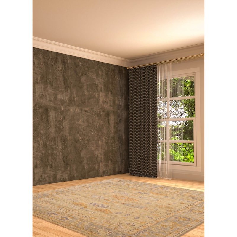 ECARPETGALLERY Hand-knotted Jules Serapi Light Olive Green Wool Rug - 7'11 x 9'11