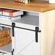 preview thumbnail 30 of 32, MAISON ARTS 52-Inch Farmhouse Sliding Barn Door TV Stand Sideboard Buffet Storage Cabinet
