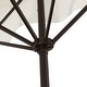 preview thumbnail 107 of 132, 9ft Half Market Umbrella, Scalloped, Crank, Tilt, UV, by JONATHAN Y