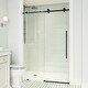 preview thumbnail 14 of 57, VIGO Elan E-class Shower Door with Clear Glass 3L x 68W x 76H - Matte Black