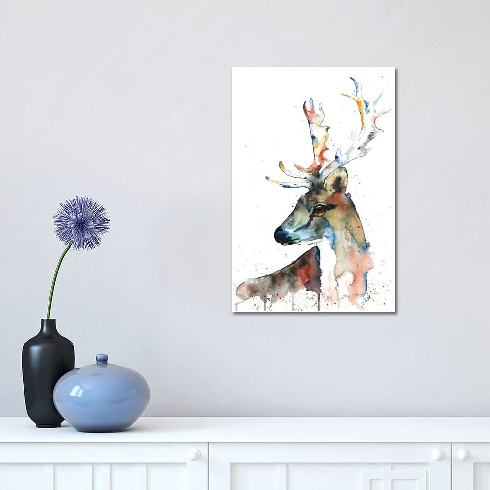 iCanvas "Fallow Deer" by Lisa Whitehouse Canvas Print