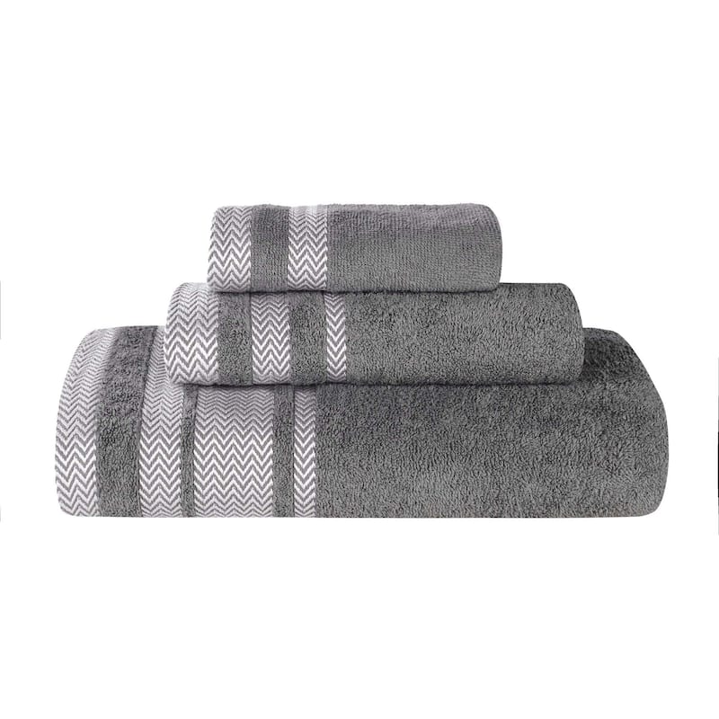 Superior Hays Cotton Medium Weight 3 Piece Bathroom Towel Set