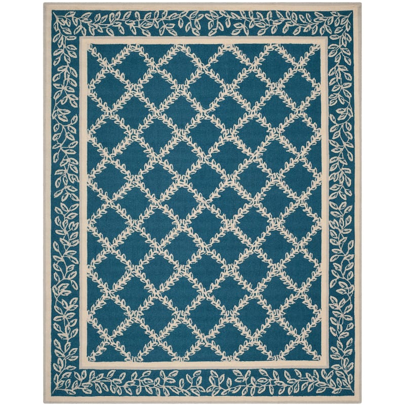 SAFAVIEH Handmade Chelsea Sunstripe Trellis French Country Wool Rug