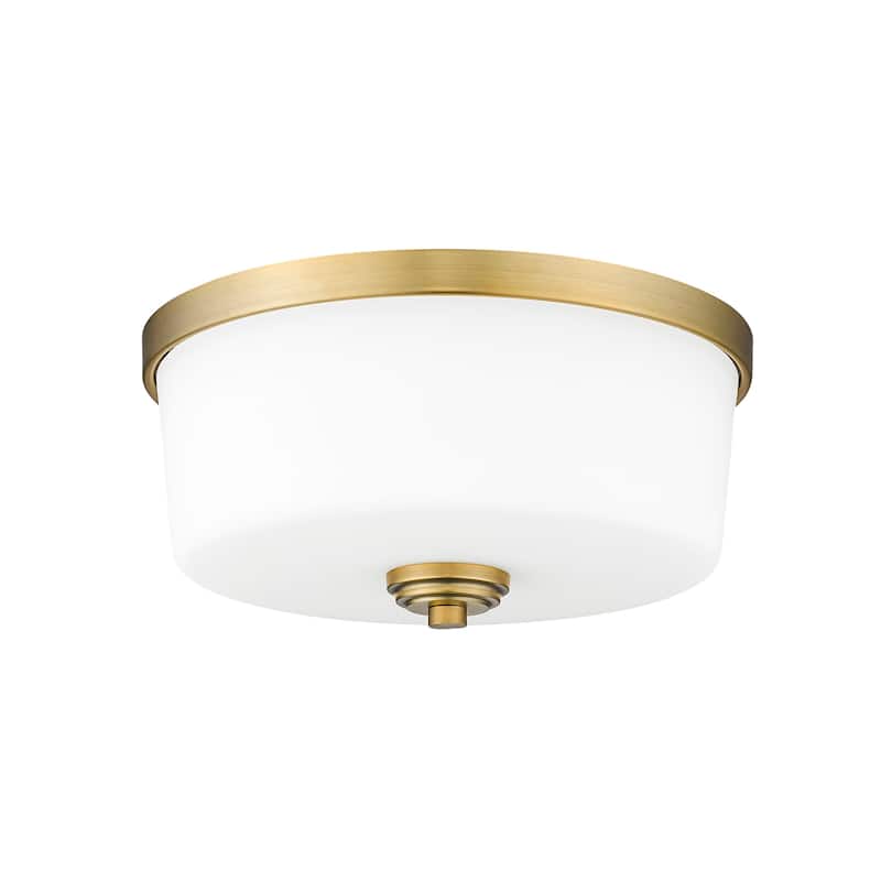 Bellevue Paula 3 Light 14" Wide Flush Mount Drum Ceiling Fixture
