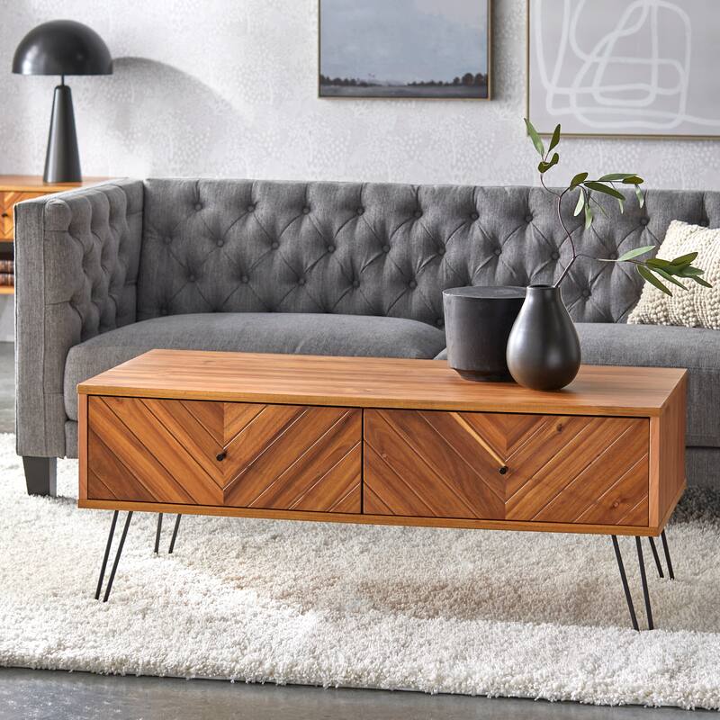 Lifestorey Alexandria 2-Drawer Coffee Table - Oak