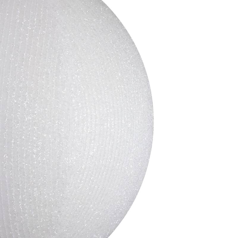 19.5-inch White Tinsel Inflatable Christmas Ornament Outdoor Decor