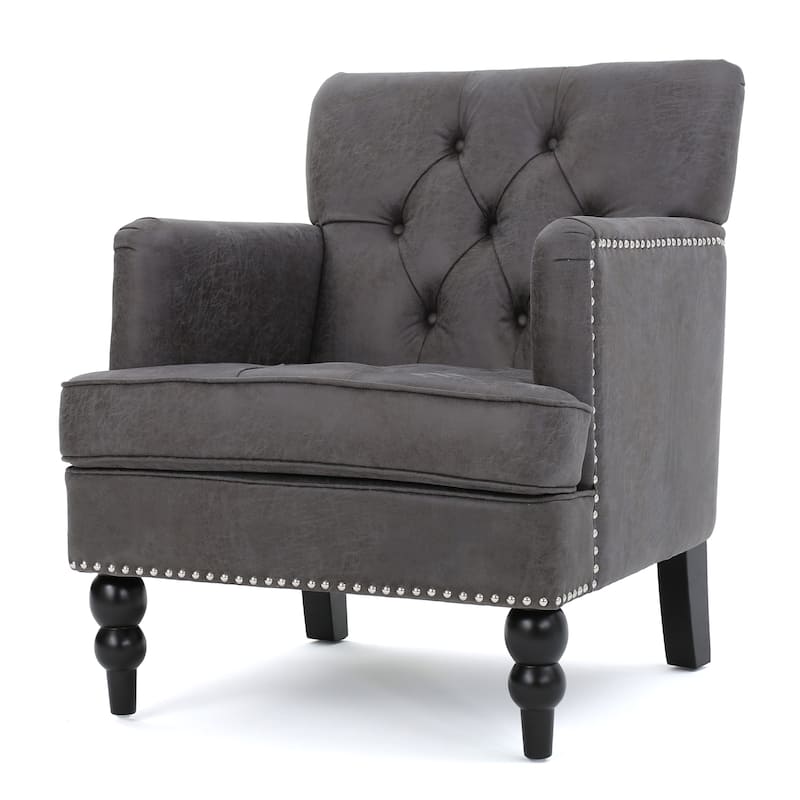 28" Button Tufted Club Chair