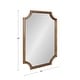 preview thumbnail 131 of 134, Kate and Laurel Hogan Scalloped Wood Framed Mirror