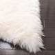 preview thumbnail 155 of 201, SAFAVIEH Handmade Natural Sheepskin Leanca 3.4-inch Thick Rug