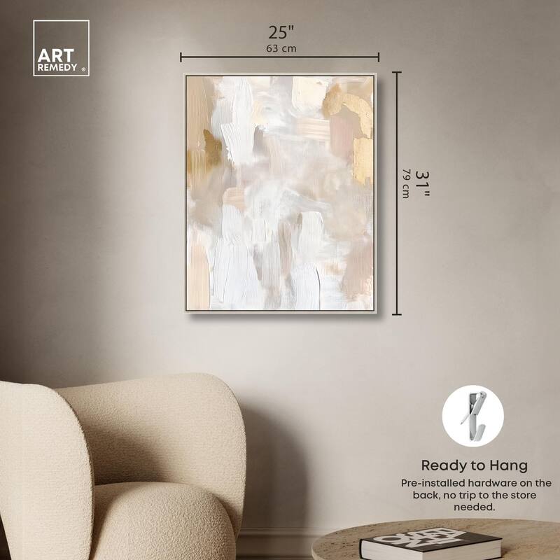 Beige and Cream II Canvas by Art Remedy