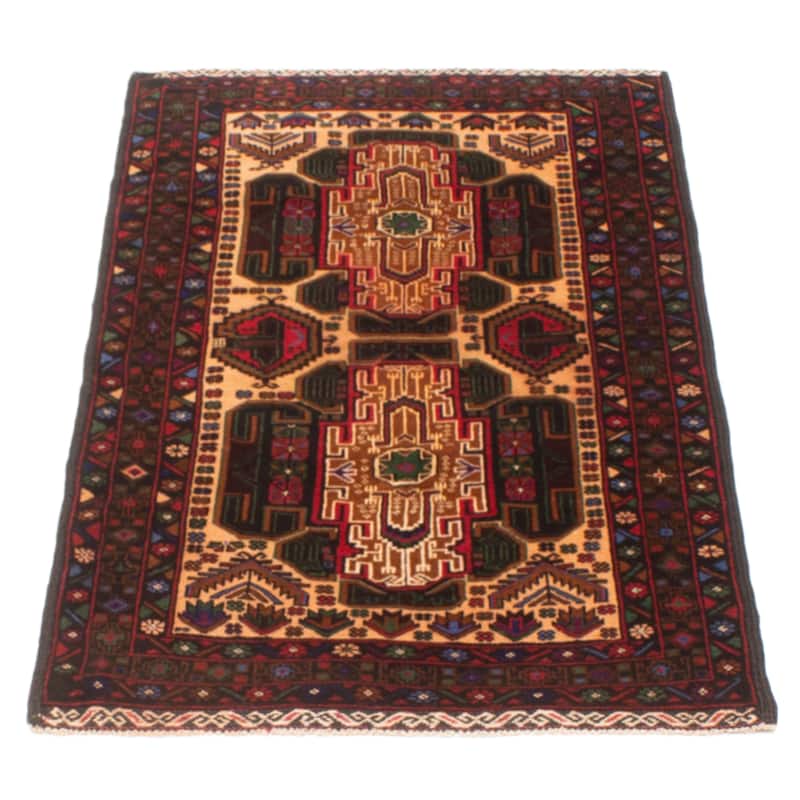 Teimani Brown Rug 2'8" x 4'9" - 2'8 x 4'9
