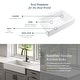 preview thumbnail 7 of 7, Parker Crisp White Fireclay 26" Single Bowl Quick-Fit Drop-In Farmhouse Apron Kitchen Sink with 4 Holes and Drain