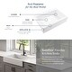 preview thumbnail 8 of 8, Parker Crisp White Fireclay 34" Single Bowl Quick-Fit Farmhouse Apron Front Drop-in Kitchen Sink (1 Hole) with Faucet Kit