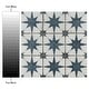 preview thumbnail 6 of 15, Merola Tile Harmonia Kings Star Blue 13" x 13" Ceramic Floor and Wall Tile