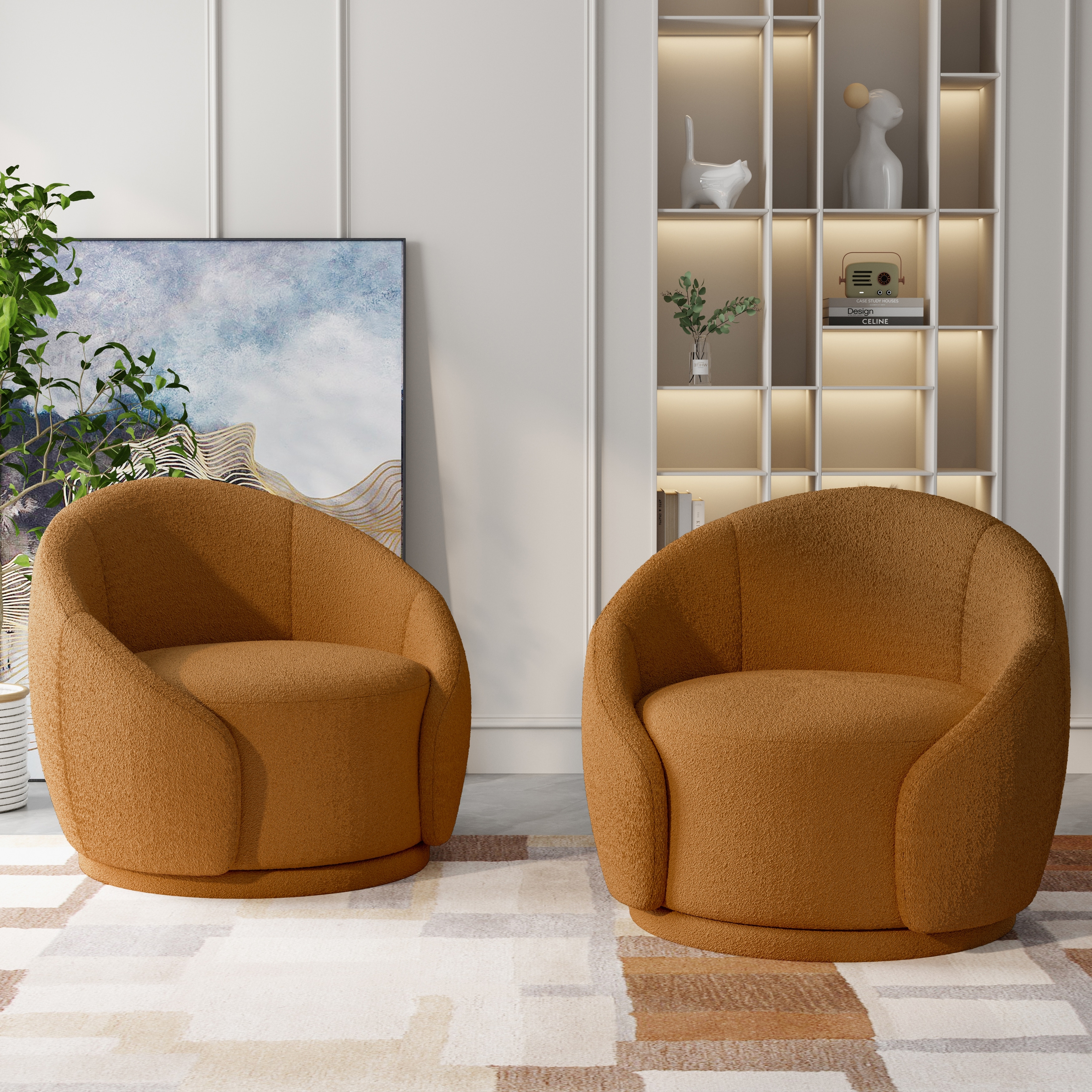 Upholstered-Boucle-Swivel-
