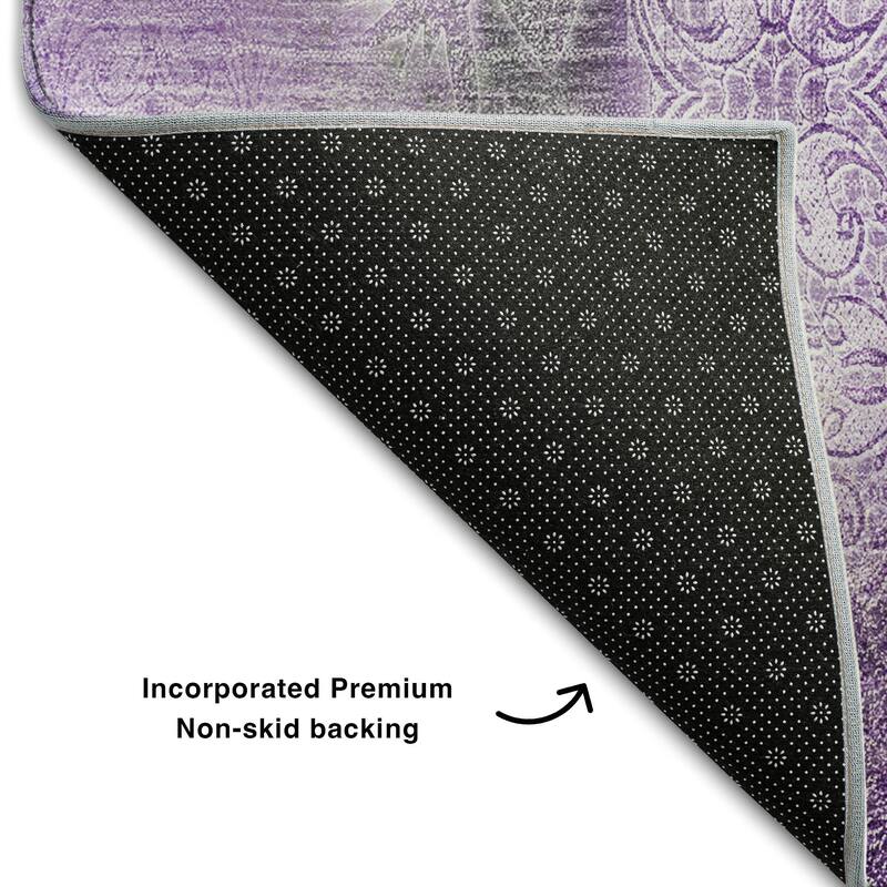 Premium Washable Super Soft Abstract Imprints Mayfield Rug