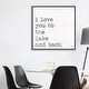 preview thumbnail 9 of 16, iCanvas "I Love You To The Lake and Back" by Jaxn Blvd. Framed Canvas Print