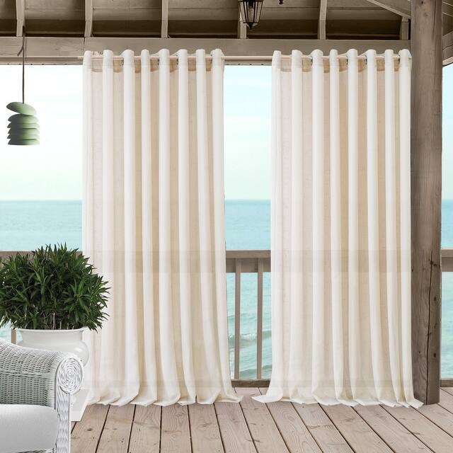 Carmen Sheer Extra-wide Indoor/Outdoor Sheer Window Curtain