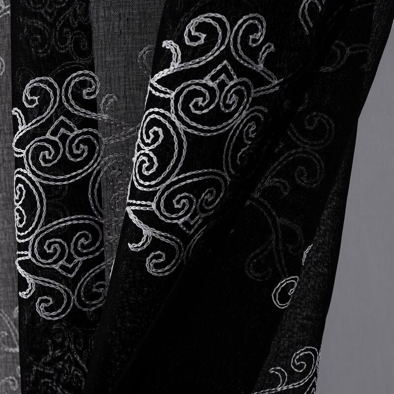 Sheryl Embroidered Window Curtain