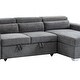 preview thumbnail 10 of 9, Modern Mid-Century Pullout Storage Sectional Sleeper Sofa