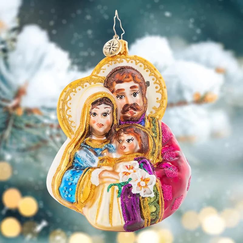 The Love Of A Family Glass Christmas Ornament 1021602