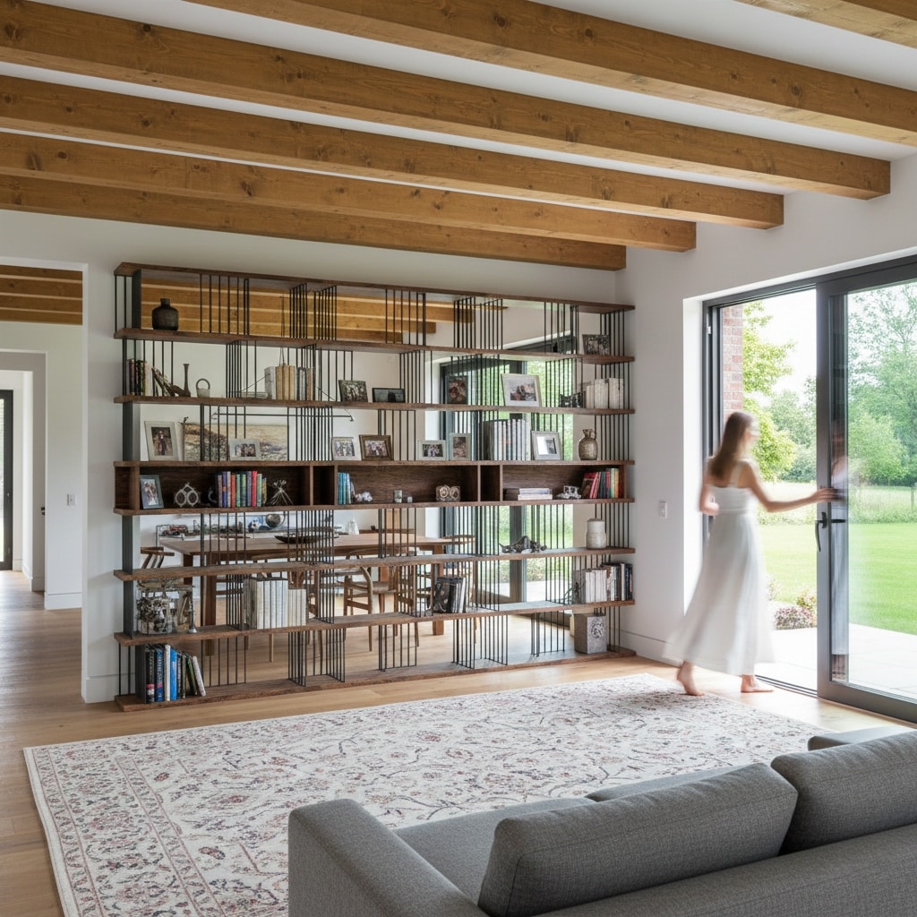 141.72-inch Extra-Wide Industrial 5-Tier Bookcase - 141.72'' x 96.85'' x 11.8''