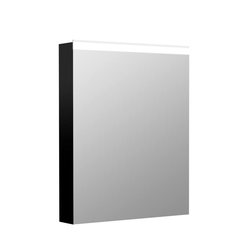 Bathroom LED Rectangular Aluminum Surface Mount Medicine Medicine Cabinet With Adjusted Glass shelves