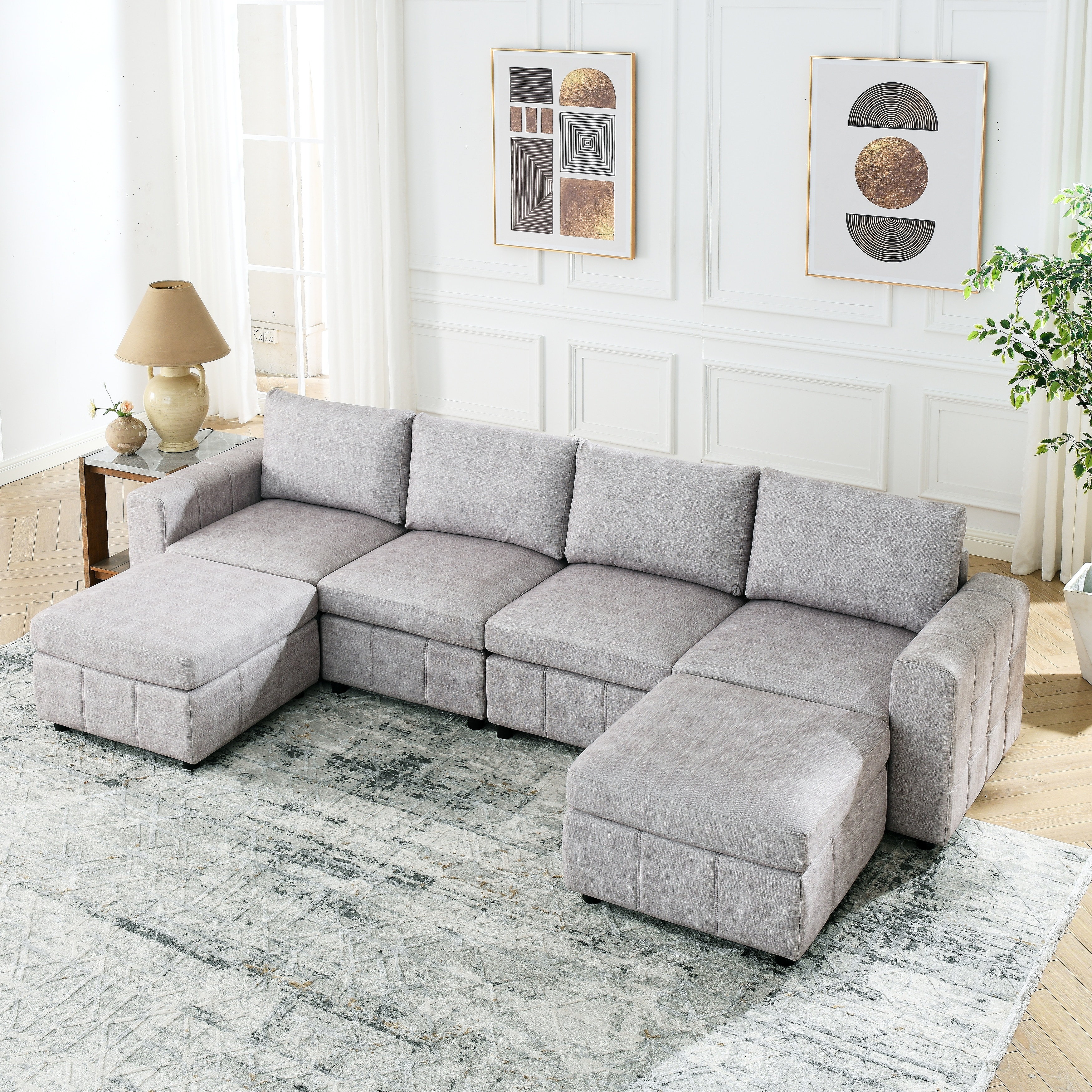 Modular recliner lounge suite on sale