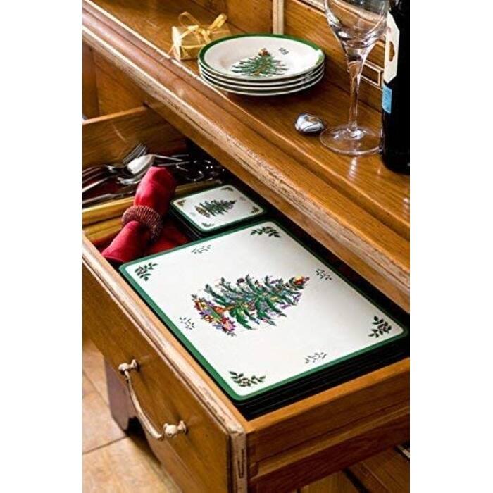 Pimpernel Christmas Tree Placemats Set of 4 15.7 X 11.7" On Sale