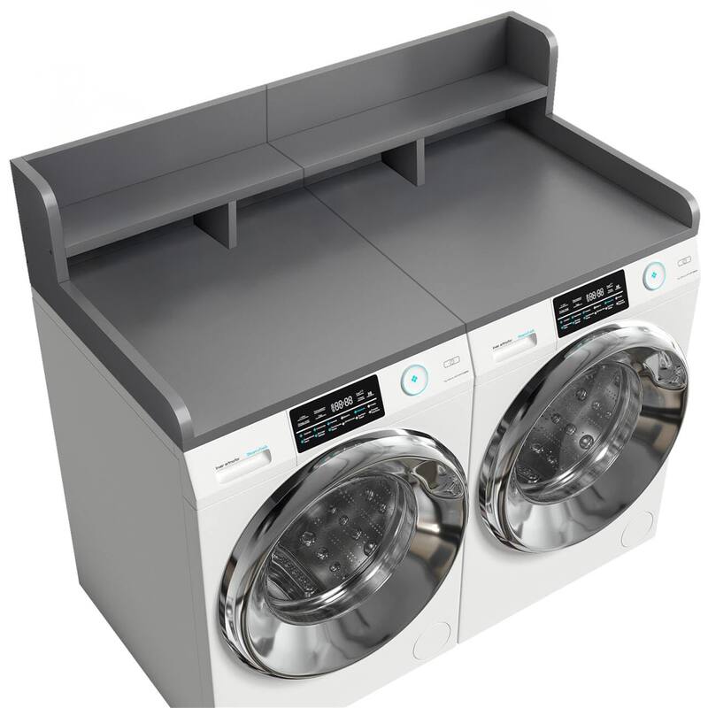 Washer Dryer Countertop with Non-slip Pads - Grey