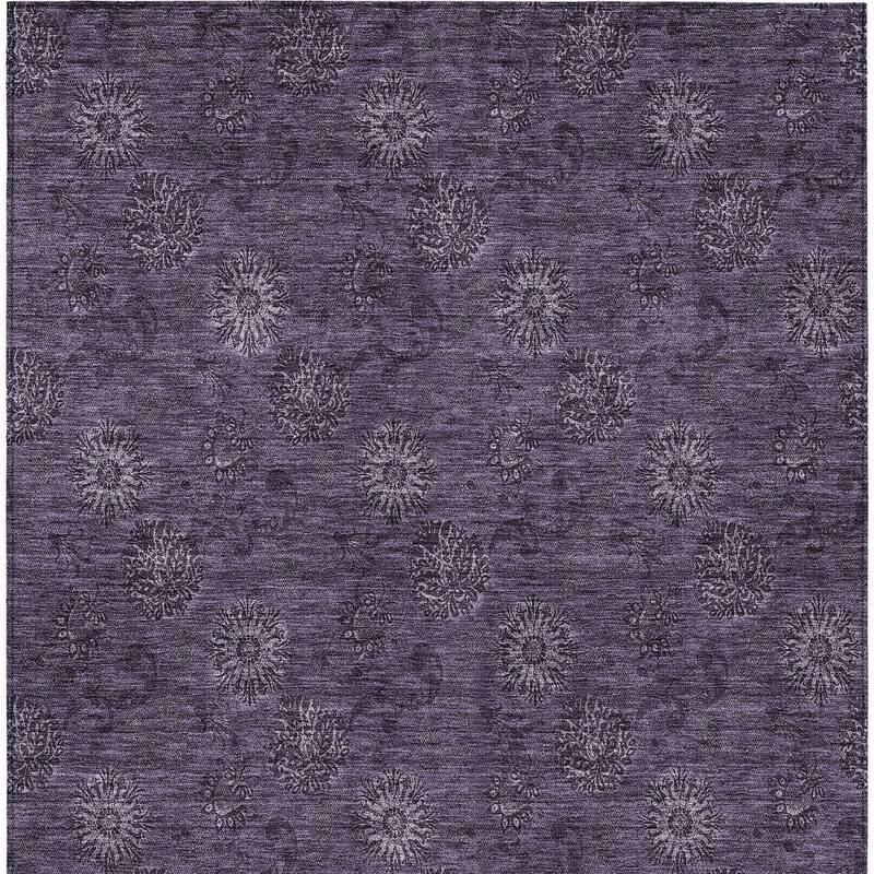 HomeRoots Floral Transitional Rectangle Outdoor Rug