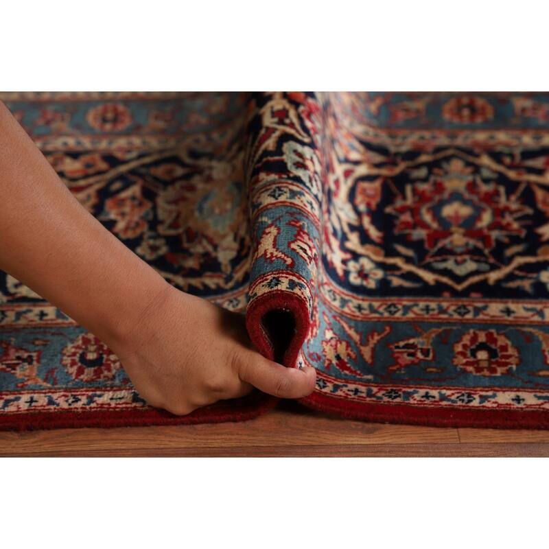 Traditional Kashmar Vintage Persian Area Rug Hand-Knotted Wool Carpet - 9'6" x 12'11"