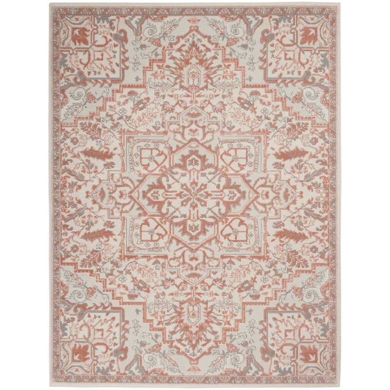 Nourison Elation Floral Medallion French Country Area Rug