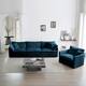 Option Blue 3-Seater Sofa+Accent Chairs
