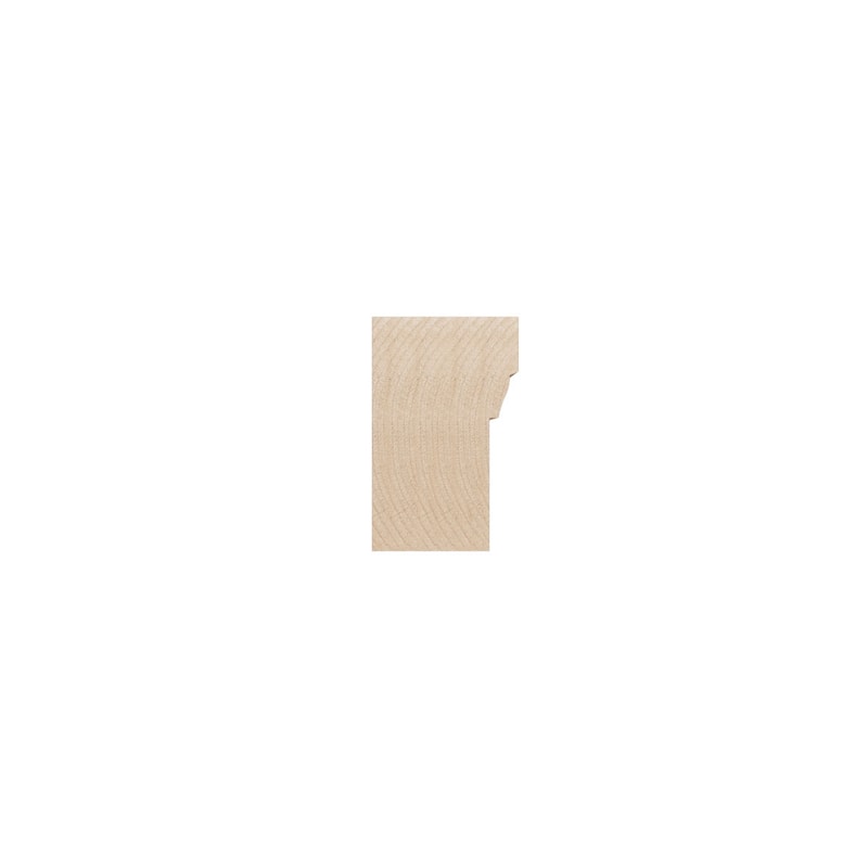 WM180 1-1/4-in D x 2-in W x 96-in L Americraft Solid Hardwood Stain Grade Brick Moulding