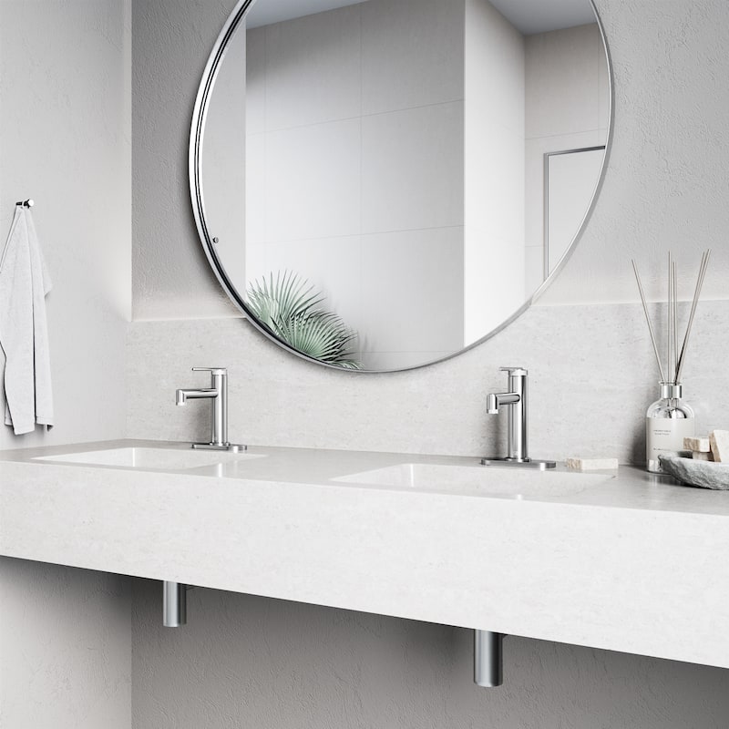 VIGO Sterling 7" H Single Handle Single Hole Bathroom Faucet