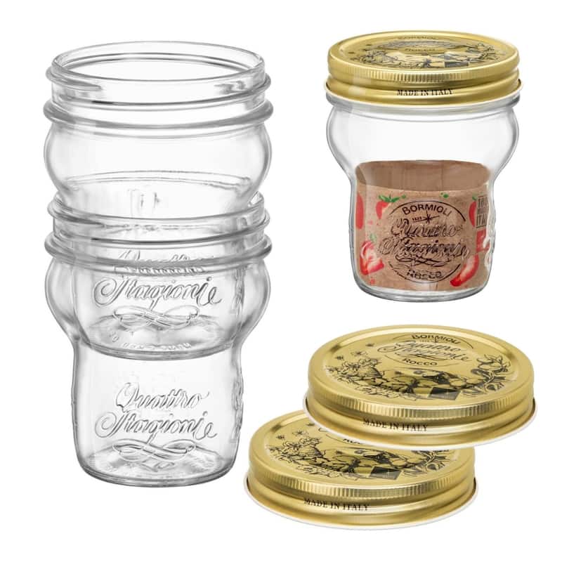 Bormioli Rocco Quattro Stagioni Stacking Jar Set - Set of 2