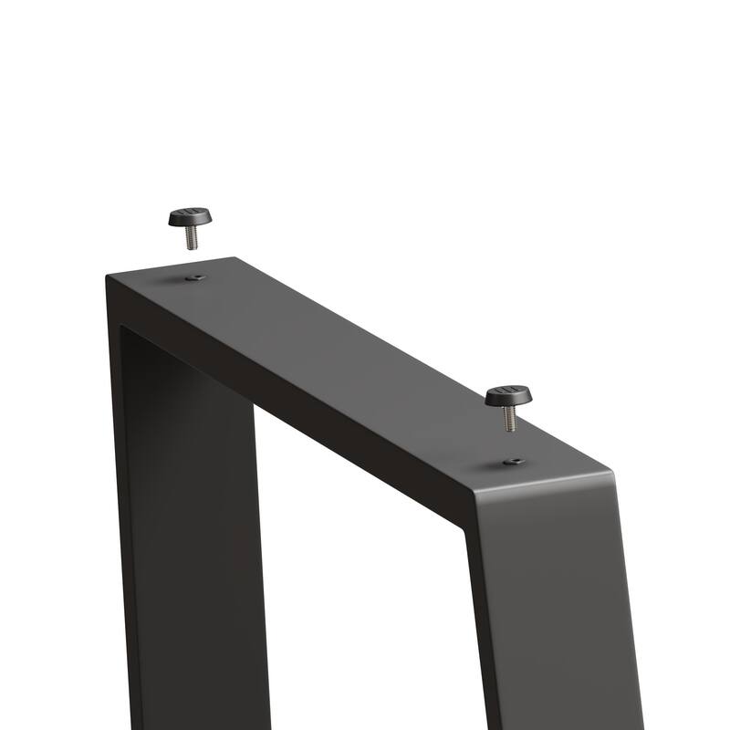 GDFStudio - Kavon Modern Minimalist Wooden Dining Table with Sturdy Metal Frame & Spacious Rectangular Top