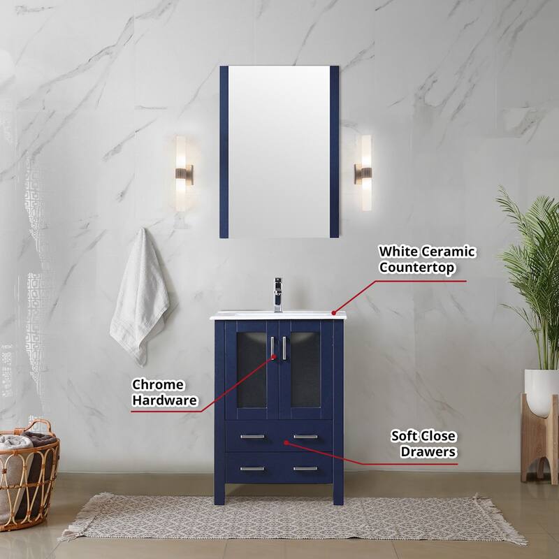 Volez 24 in W x 18.25 in D Bath Vanity