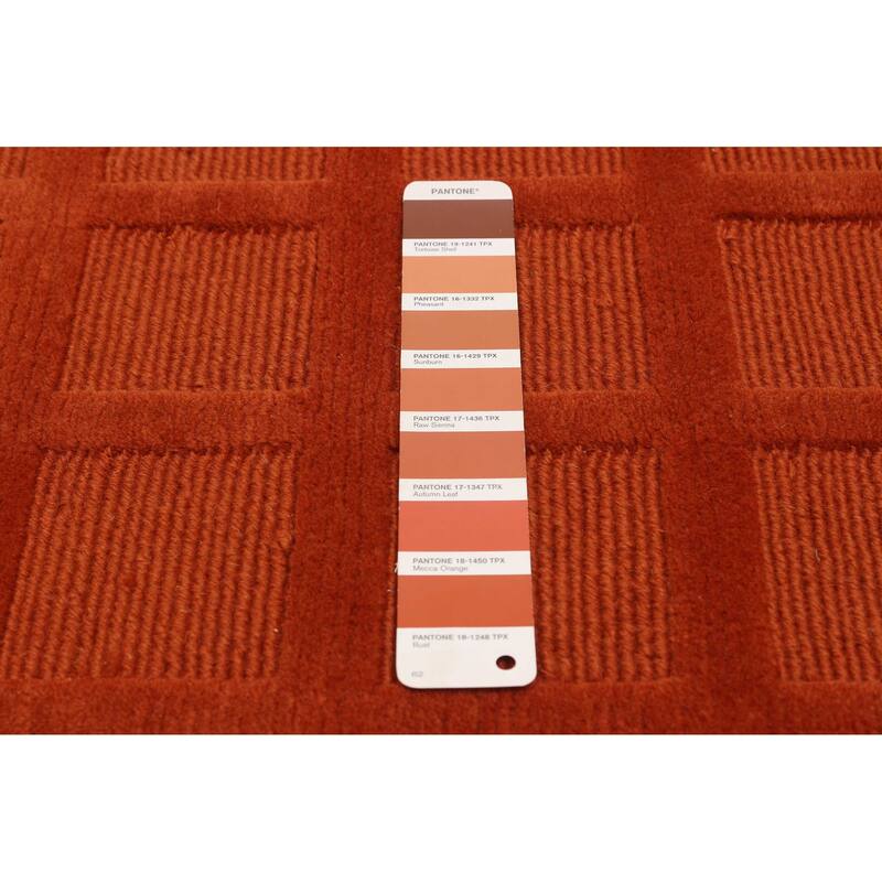 ECARPETGALLERY Hand-knotted Kathmandu Copper Wool Rug - 8'0 x 10'0