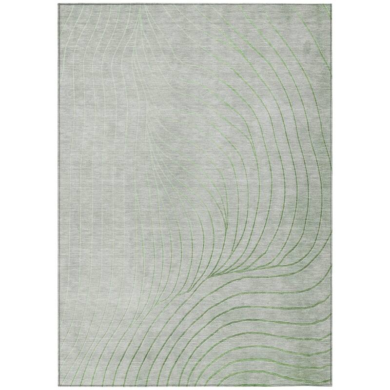 HomeRoots Abstract Transitional Rectangle Outdoor Rug