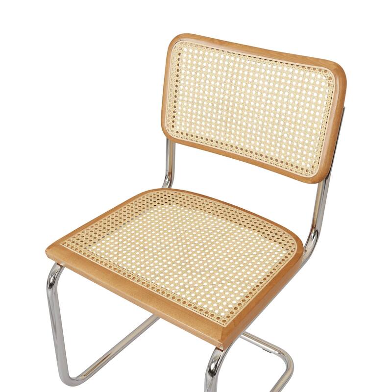 Breuer Chair Company Marcel Breuer Cesca Cane Cantilever Side Chair w/ Chrome Steel Frame (Various Wood & Cane Colors)