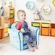 preview thumbnail 4 of 9, Costway Kid's Sofa Chair Toddler Upholstered Armchair Wooden Frame - See Details