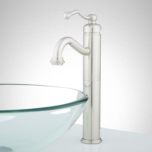 Signature Hardware 910802 Leta Vessel Bathroom Faucet For Overflow Signature Hardware 910802 Leta Vessel Bathroom Faucet For Overflow Sinks Drain