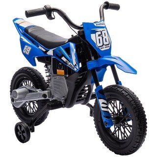 Electric Bike for Toddler with Training Wheels - Blue