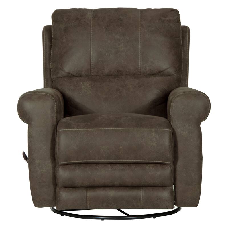 Maddie Recliner - Grey - Manual Recline with Swivel Glider