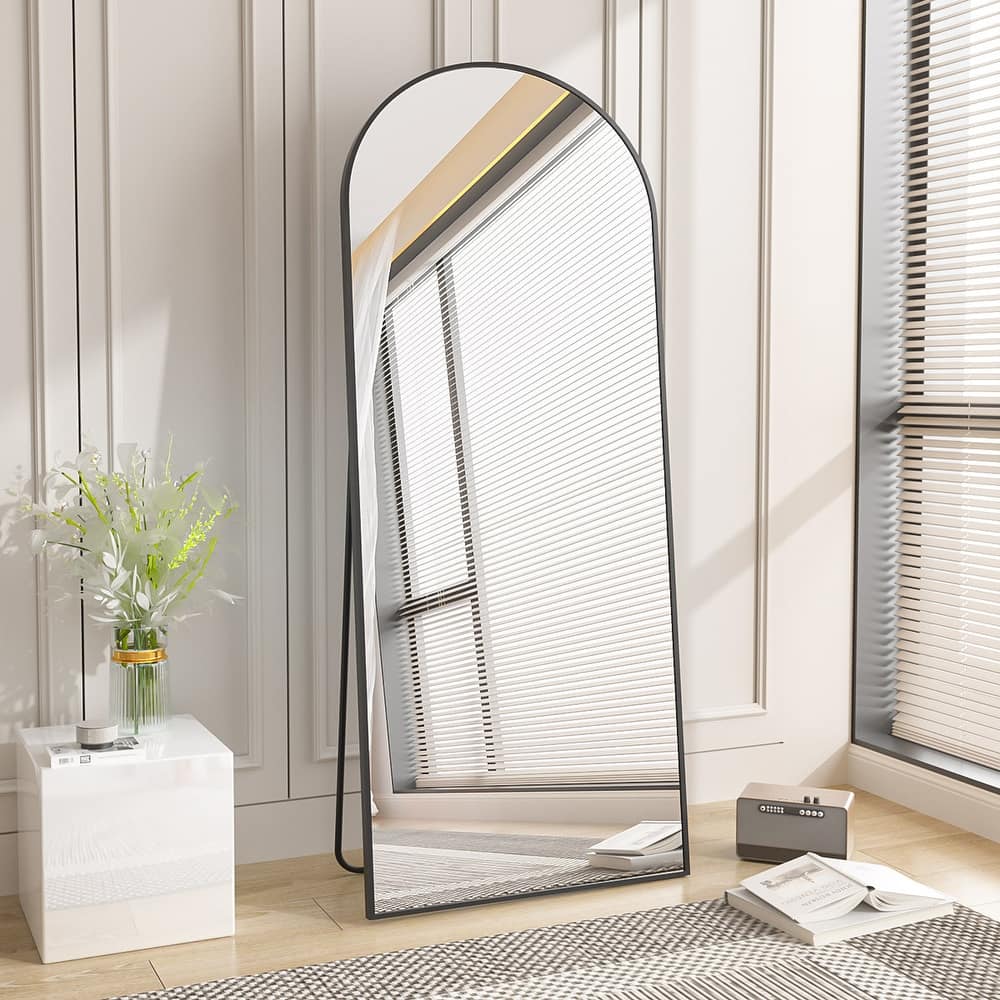 Arched Wall Mounted Full Length Mirror Large Standing Mirror