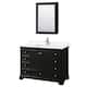 Option Dark Espresso / White Quartz Top / Polished Chrome